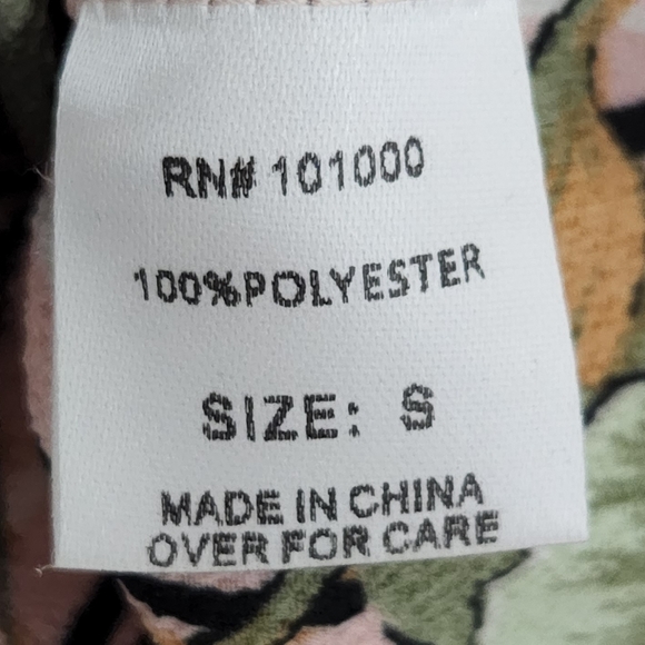 NWT Urban Concepts Romper Pink Striped Floral Size Small - Picture 6 of 6